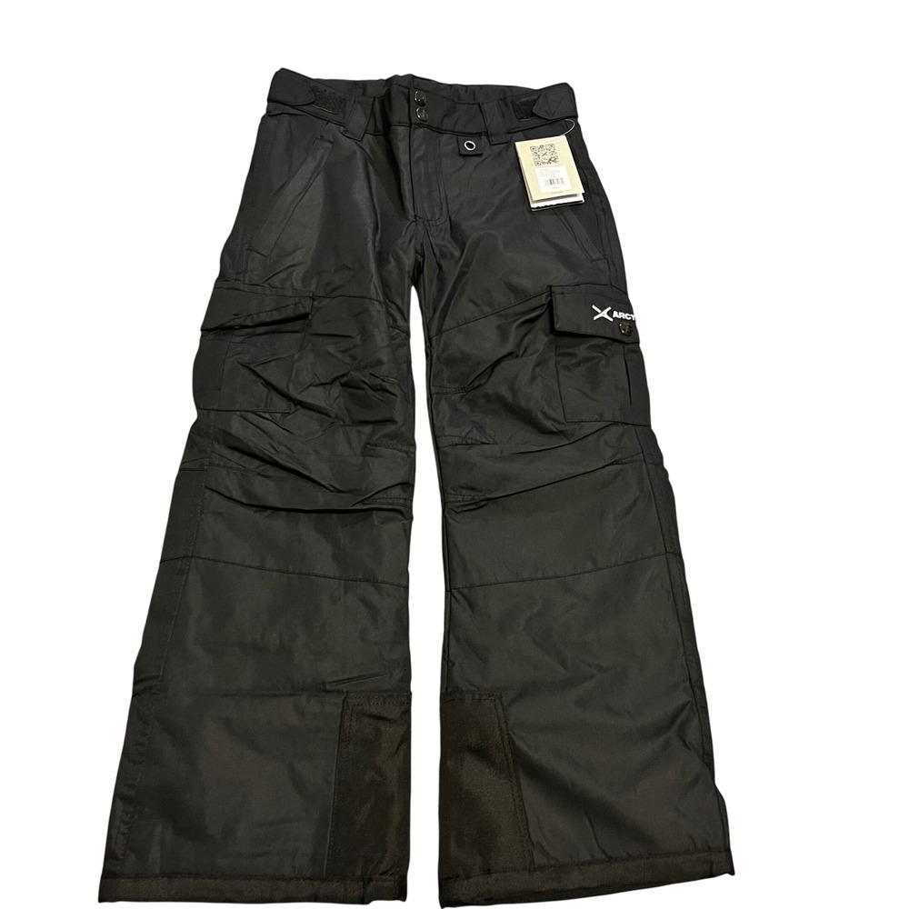 Arctix Kids Snow Pants Black Cargo Insulated Ski Snowboard Size S 8